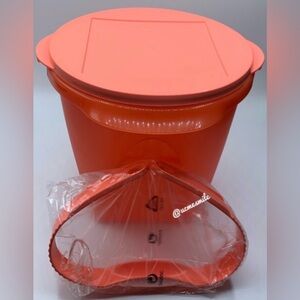 Tupperware Orange Food Storage Container